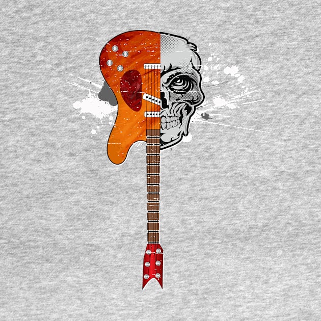 Skull Guitar Design by vpdesigns